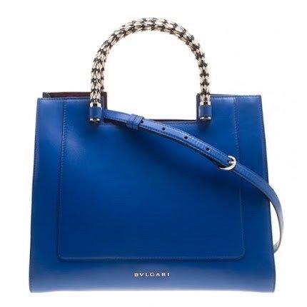 Sac Bvlgari Serpenti Forever Top Handle Authentique - Cuir Bleu - 12 000 DH