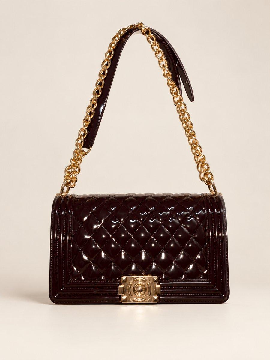 🖤 Sac à main chic & élégant 🖤 ✨ Design matelassé ✨ Finition brillante ✨ 500dh