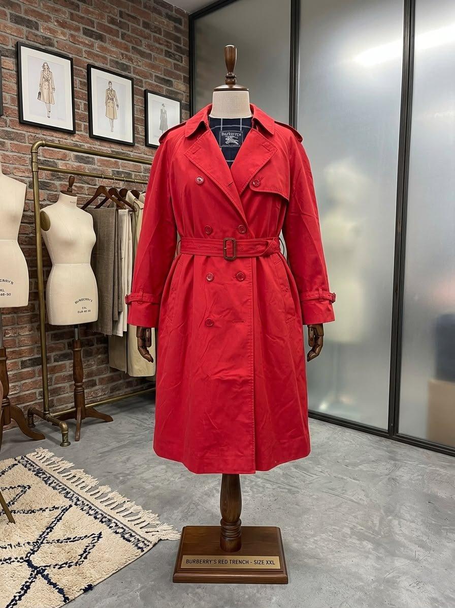 Trench-coat Burberry's rouge, taille XXL