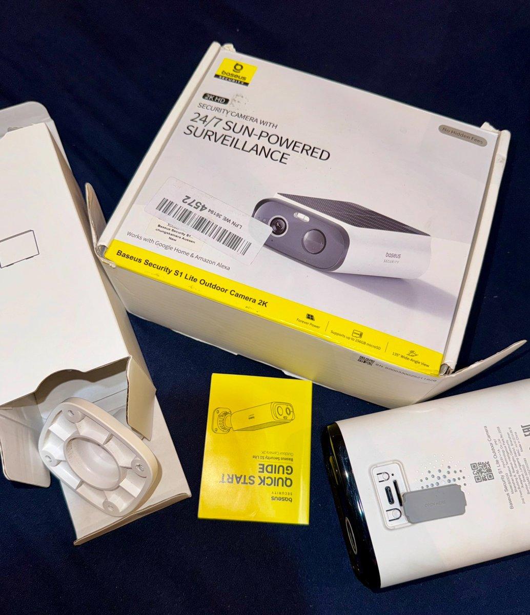 Baseus Security S1 Lite Outdoor Camera 2K | Caméra de surveillance extérieure كاميرا مراقبة