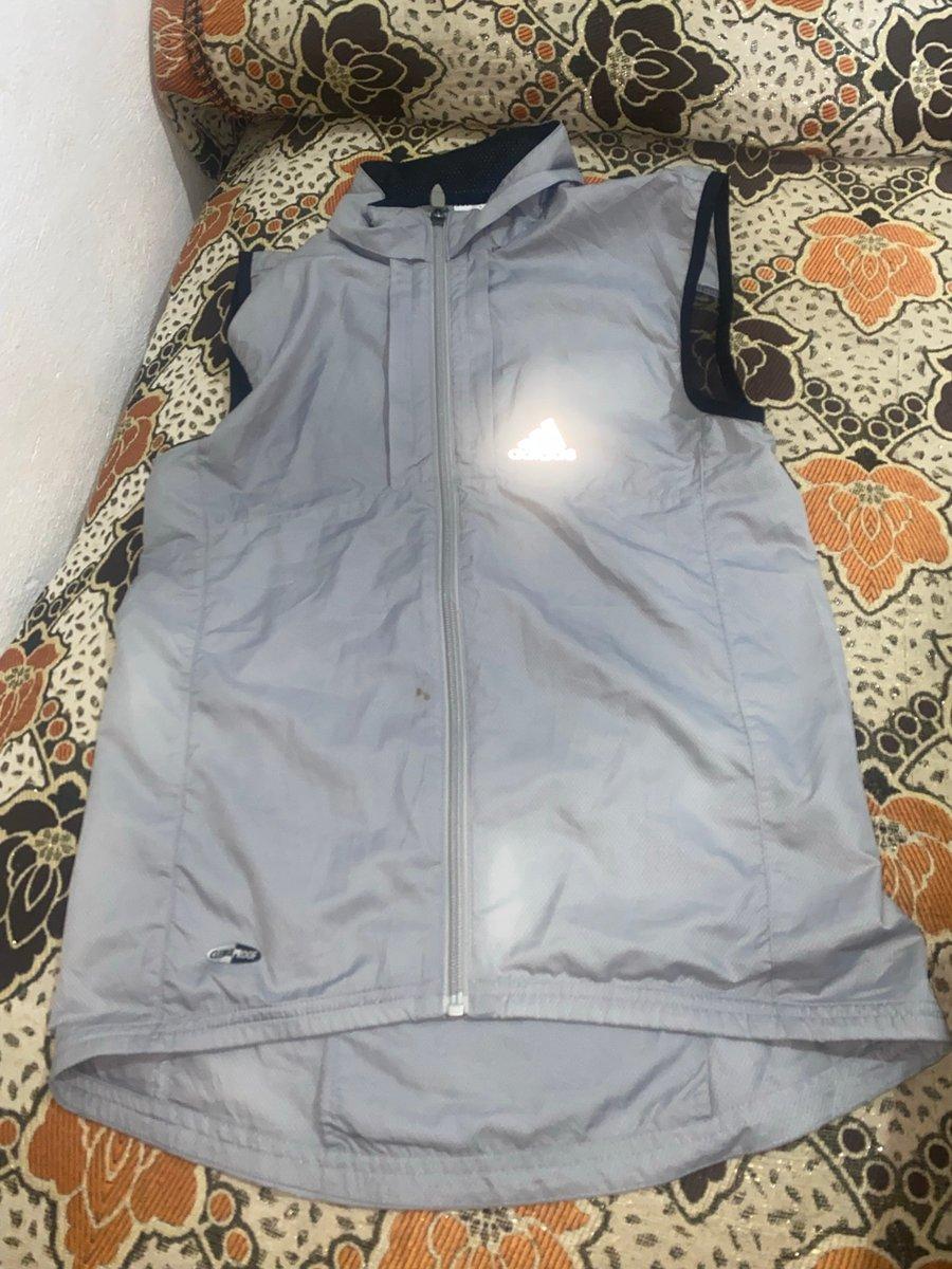 Veste de sport Adidas 2-en-1 – Gris (taille S)